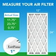 thumbnail image 2 of LotFancy 12x24x1 Air Filters, 4 Pack, MERV 8 Pleated HVAC AC Furnace Filters, 2 of 9