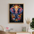 thumbnail image 6 of Diamond Art Kit for Adults, Elephant Floral Art Vibrant Beauty Diamond Painting for Adults Beginners, 5D DIY Diamond Art Painting Kits, Colorful Diamond Painting Craft for Home Decor 12x16, 6 of 7
