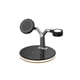 thumbnail image 3 of Cargador inteligente Auricular de cargas Dock de carga Carga rápida 3 en 1 Travel Office Homen Office Hotel Desktop Stand Pad con cable negro tholdsy EL006101-01B, 3 of 7