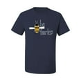 thumbnail image 2 of Wild Bobby, Be Fearless Buzzing Bee Pop Culture Men's Graphic T-Shirt, Navy, Large, 2 of 3