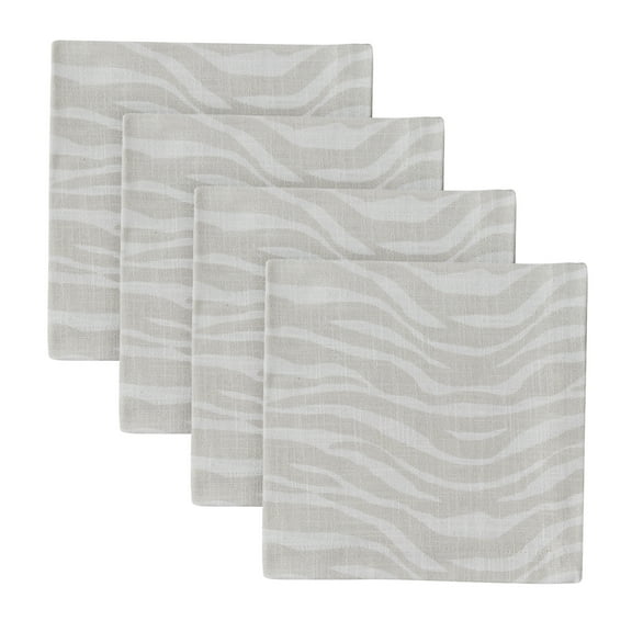 Split P Zebra Printed Napkin Set of 4