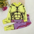 thumbnail image 1 of Conjunto de ropa para bebés y niños pequeños, traje de pijama, ropa para niños, disfraz de superhéroe de Disney de dibujos animados, ropa de dormir de Capitán América para niñas, 3T Gao Jinjia LED, 1 of 2