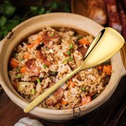 Professional Stainless Steel Serving Spoon - Restaurant Quality Mixing and Portioning Utensil Ergonomic Handle Dishwasher Safe Kitchen Essential