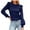 Dark Blue, variant on MESSUEN Crew Neck Sweater for Women Ruffle Tops for Women Pull Over Sweaters Womens Basic Tops for Women’s Tops Womens Sleeveless T Shirts for Women Black L