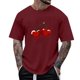 thumbnail image 1 of Tops para hombre, blusas y camisas de manga corta con cuello redondo para hombre, camisetas casuales con estampado de moda para hombre, blusa de manga corta, blusa de poliéster para hombre., 1 of 4