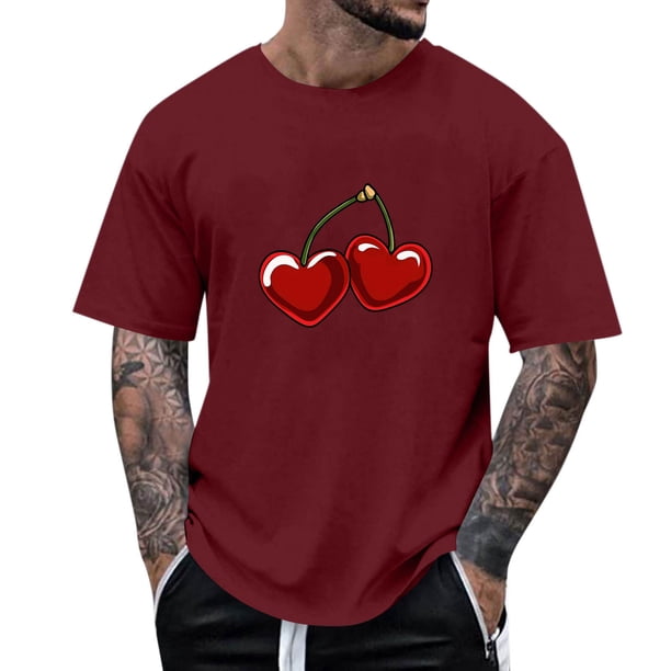 Tops para hombre, blusas y camisas de manga corta con cuello redondo para hombre, camisetas casuales con estampado de moda para hombre, blusa de manga corta, blusa de poliéster para hombre.