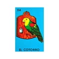 thumbnail image 2 of Playera Blusa El Cotorro De La Loteria Mexicana Tradicion Mexicana Color Blanco Talla Chica Marca Emil SaEs, 2 of 4