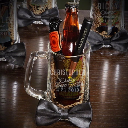 Classic Groomsman Custom Beer Mug Gift Set