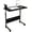 Black, variant on Standing Computer Desk With Wheels, Removable Side Desk, Sit-stand Desk With Adjustable Height, Card Slot
