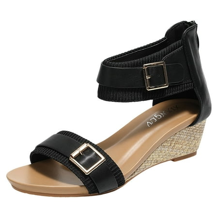 

Sandals Women: Women Shoes Casual Fashion Roman Sandals Beach Wedge Comfortable Women Sandals