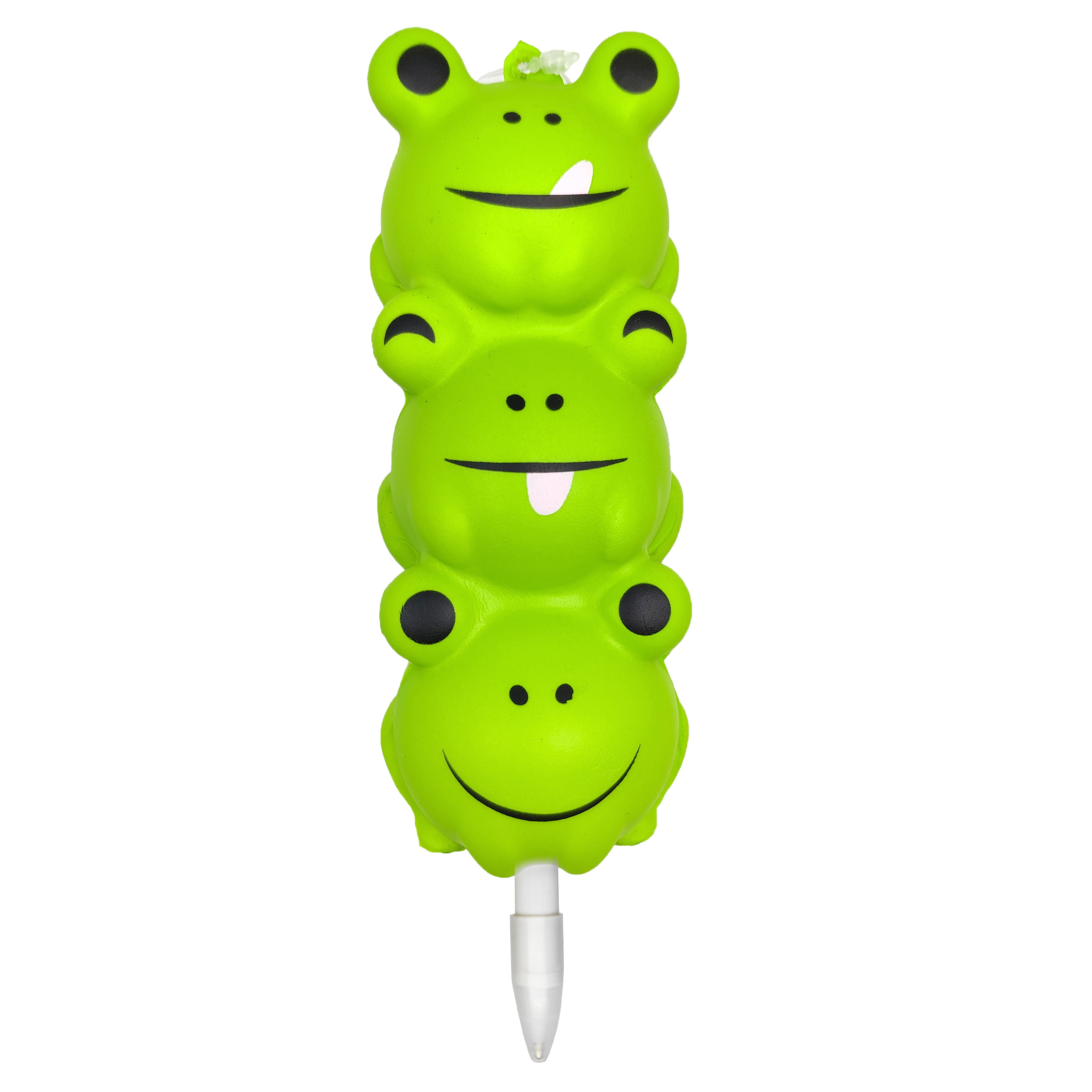 WAY TO CELEBRATE! Easter Squishy Slow Rise Pen Green Frogs