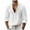 White, variant on Miqool Mens Cotton Linen Shirts Casual Solid Long Sleeve Button Down Shirt Regular Fit Beach Shirts Lightweight Summer Plain Tops