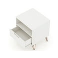 thumbnail image 5 of Rockefeller 1-Drawer White Nightstand (Set of 2), 5 of 8