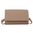 thumbnail image 1 of Bolsa De Hombro Bolsa de hombro para mujer PU cuero bandolera solapa elegante mensajero caqui Ndcxsfigh Para Estrenar, 1 of 4