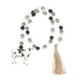 thumbnail image 3 of FRCOLOR Wooden Bead Decor Wood Beads String with Tassel for Decoration Multi Color Hemp Rope 10 Inches,35.43"X3.54"X0.63", 3 of 4