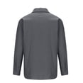 thumbnail image 5 of AherBiu Plus Size Mens Linen Shirts Long Sleeve Button down Lightweight Shirts Fall Solid Casual Beach Shirts, 5 of 5