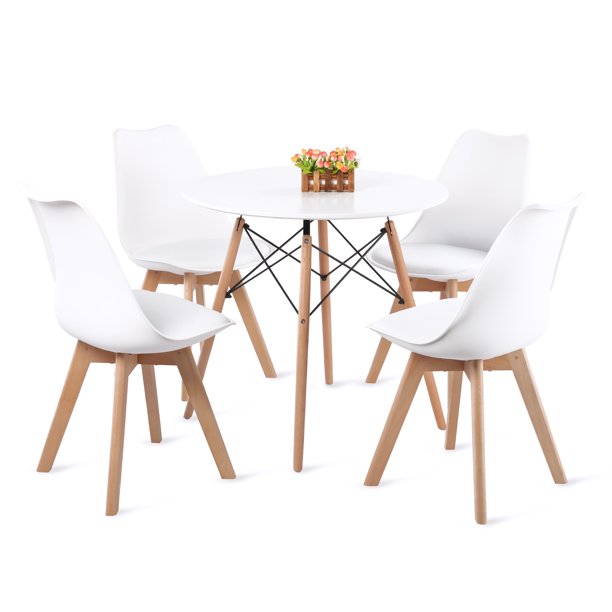 5 Pieces Dining Room Table Set for 4, Dinner Table Set for 4, Breakfast