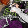 thumbnail image 4 of Homewish Video Game 7-Piece Queen Bedding Set - Dinosaur Retro Gamepads, 4 of 8