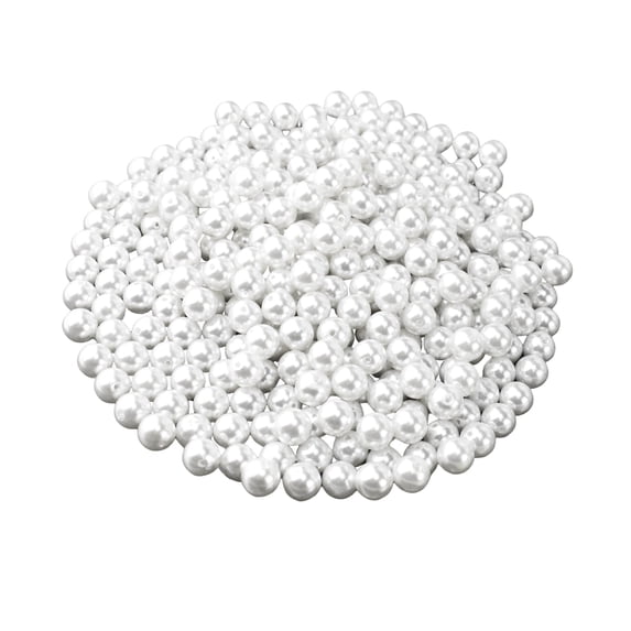 Acrylic Decorative Pearls Vase Filler, 9/16-Inch, 300-Count - White