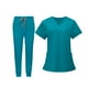 thumbnail image 4 of Uniformes Scrub Set enfermera Top pantalones ropa de trabajo femenina para salón de belleza SPA XXL Yuyangstore Uniforme de enfermera, 4 of 8