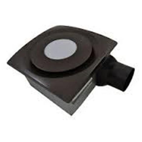 Aero Pure AP90-SL OR Low Profile 90 CFM 0.3 Sones Slim Fit Bathroom Ceiling Fan with LED Light Pad & Oil Rubbed Bronze Grille
