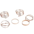 thumbnail image 1 of Sonducket Paquete de 6 anillos femeninos ajustables, joyería de articulación, decoración de apertura, anillos elegantes, accesorios para Ropa, zapatos y accesorios Miscelánea Oro, 1 of 6