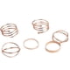 thumbnail image 1 of Sonducket Paquete de 6 anillos femeninos ajustables, joyería conjunta, decoración de apertura, anillos elegantes, accesorios para cumpleaños, bodas y Ropa, zapatos y accesorios Miscelánea Oro Sonducket PS13601-01, 1 of 6
