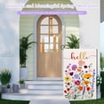 thumbnail image 4 of Hello Spring Garden Flag Outside 12x18 Inch Double Sided Small Seasonal Farmhouse Floral Yard Flag Outdoor Decoration, 4 of 6