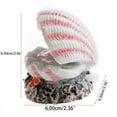 thumbnail image 6 of ZPAQI Aquarium Ornament Bubble Stone Bright Color Fake Coral Artificial Shells, 6 of 7