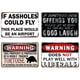 thumbnail image 1 of 4 Uds. Placa Metal Vintage Advertencia Pintura Hierro Rectangular Arte La Pared 30x20cm, 1 of 9