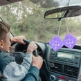 thumbnail image 5 of AIYUQ.U Plush Car Dice - Vibrant Rear View Mirror Charms and Decor, 5 of 9