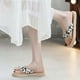 thumbnail image 5 of Zapatos de mujer, chanclas florales de verano, sandalias de playa, tangas, zapatillas, sandalias de cuerda de cáñamo de imitación, chanclas de viaje de fondo plano Wmkox8yii ytu6830, 5 of 9
