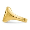 thumbnail image 3 of Real 14kt Yellow Gold 14.5x13.0mm Open Back Mens Signet Ring Size: 10; for Adults and Teens; for Women and Men, 3 of 5