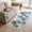 Blue, variant on Blue Spring Floral Kitchen Runner Rug 2'x4', Tulip Blooming Summer Botanical Washable Rug with Tassels, Non Slip Woven Cotton Bathroom Rugs Hallway Carpet for Foyer Bedroom Entry Back Door Decor