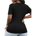 thumbnail image 3 of [2025 New Model]Hilinker Women's Funny Graphic Tees Casual Loose Summer Cute Tops Short Sleeve T ShirtsHip-hop street style, 3 of 10