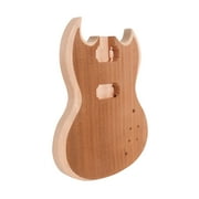 DIY Electric Guitar Unfinished Body Guitar Barrel Blank Wooden Guitar Body Replacement Parts
