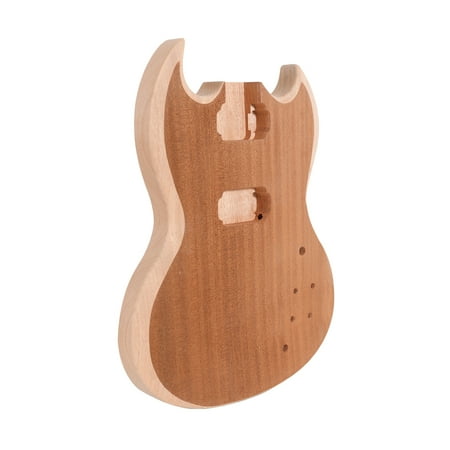 DIY Electric Guitar Unfinished Body Barrel Blank Wooden Replacement Parts