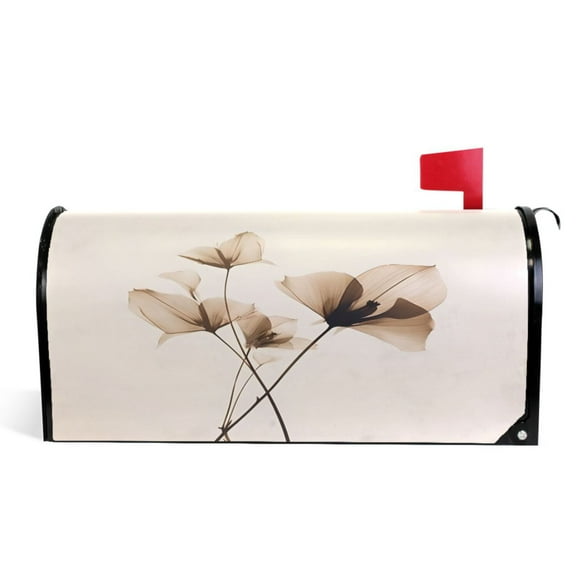 Ryvnso Mailbox Cover Art Plant Magnetic Mailbox Wrap Standard Size 21x18 Inch