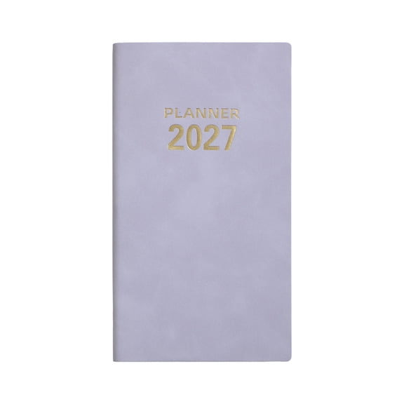 Bxaolu Pocket Planner for Purse 3.8" x 6.8" - A6 Size Planner, 120 Pages, Weekly Planner/Weekly Agenda/Monthly Calendar Organizer