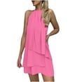 thumbnail image 1 of Birdeem Robe Aguichant Mode Sans Manches Col Rond Ample Irrégulière pour Femmes, 1 of 10