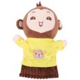 thumbnail image 1 of KAKOWELY Marionetas de mano de animales de peluche con forma de mono para niños, juegos de rol, marionetas de mano de animales de peluche, 1 of 5