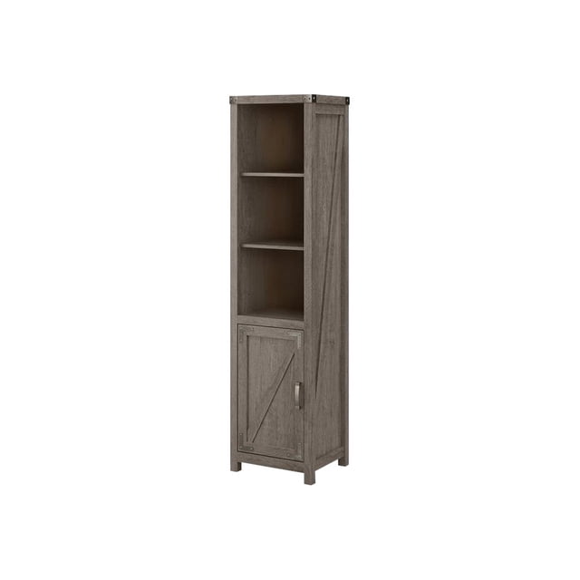 kathy ireland Home Cottage Grove - Bookcase - 5 shelves - laminated engineered wood - restored gray