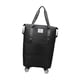 thumbnail image 1 of Bolsa de lona con ruedas, ligera, de gran capacidad, impermeable, expandible, plegable, para fitness al aire libre negro, 1 of 9