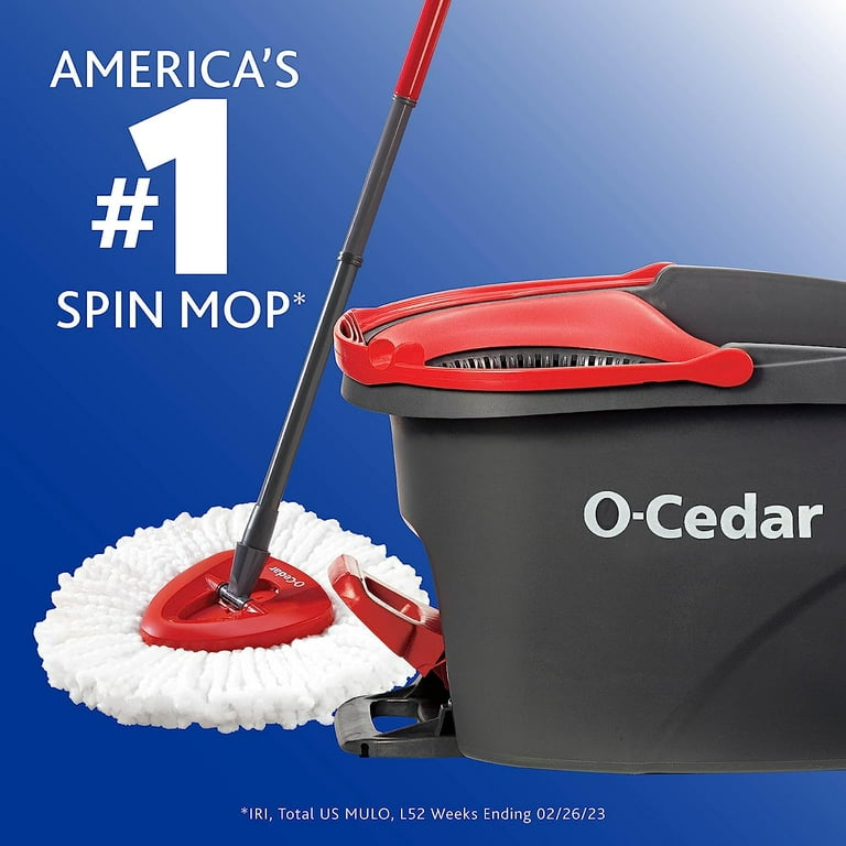 O-Cedar EasyWring Spin Mop & Bucket System with 3 Extra