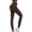 Coffee, variant on LVHAOGJOB Womens Stretchy Yoga Pants Tummy Control Leggings High Waisted Athletic Pants for Ladies Solid