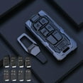 thumbnail image 3 of Zinc Alloy Smart Key Fob Case Holder Cover Shell Compatible for Jeep Grand Cherokee Renegade Chrysler 200 300 Dodge RAM Durango Challenger Journey Dart Fiat, 3 of 8