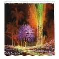 thumbnail image 3 of Ambesonne Fantasy Shower Curtain, Digital Tropic Exotic, 69"Wx70"L, Multicolor, 3 of 5
