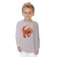 thumbnail image 2 of Awkward Styles Halloween Toddler Long Sleeve Shirt Pumpkin Dinosaur Kids T-Shirt, 2 of 5