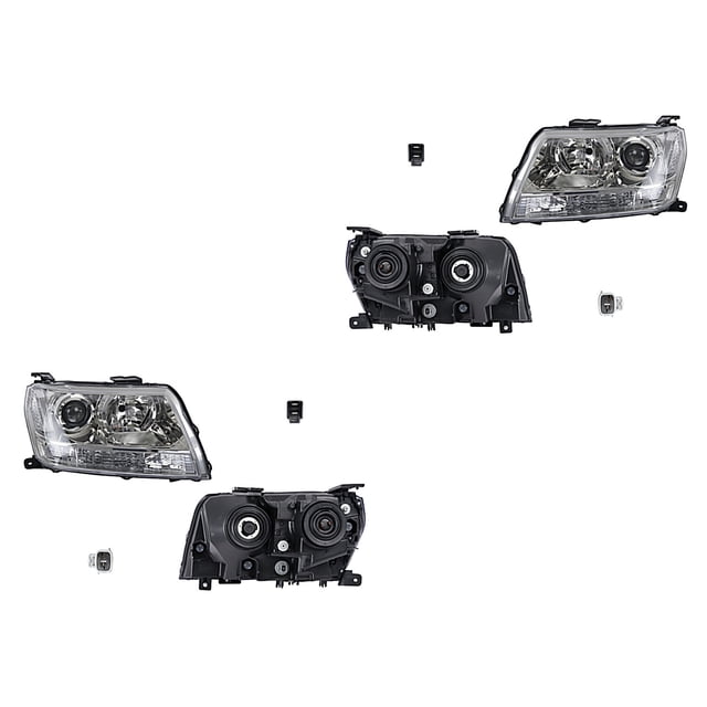 Par de Faros Grand Vitara 2009 A 2017 Suzuki Fdo Negro Manual/Eléctrico DEPO .