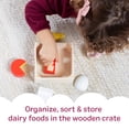 thumbnail image 6 of Melissa & Doug Wooden Food Groups Play Food Set – Dairy - FSC Certified, 6 of 11